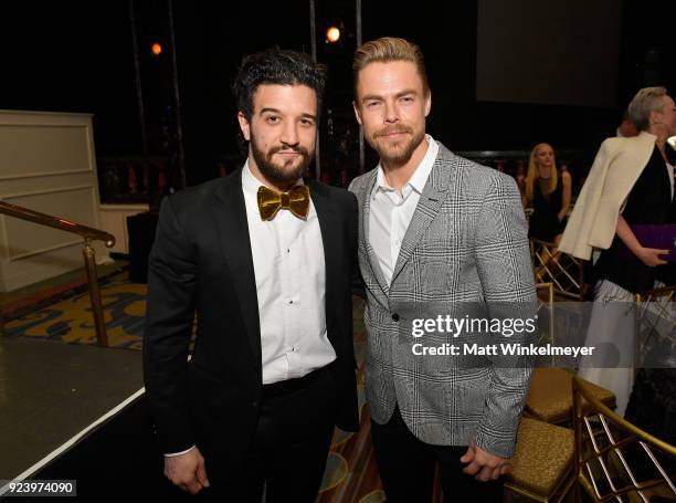 Mark Ballas and Derek Hough attend the 12th Annual Los Angeles Ballet Gala at the Beverly Wilshire Four Seasons Hotel on February 24, 2018 in Beverly...