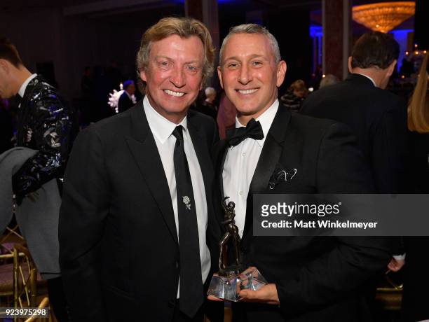 Nigel Lythgoe and Adam Shankman attend the 12th Annual Los Angeles Ballet Gala at the Beverly Wilshire Four Seasons Hotel on February 24, 2018 in...