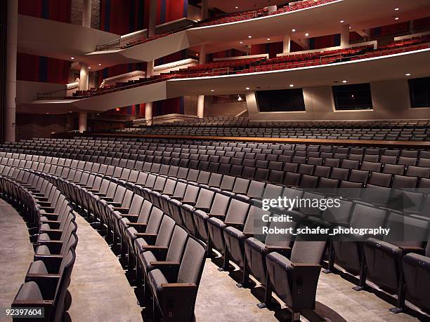 empty auditorium - side view - plaza theatre stock pictures, royalty-free photos & images