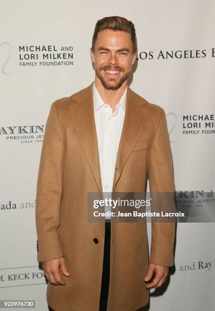 Derek Hough attends the 12th Annual Los Angeles Ballet Gala on February 24, 2018 in Beverly Hills, California.