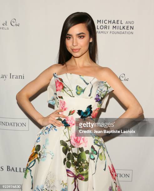 Sofia Carson attends the 12th Annual Los Angeles Ballet Gala on February 24, 2018 in Beverly Hills, California.