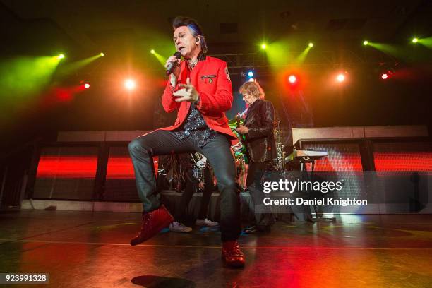 Musician Lawrence Gowan of Styx performs on stage at Pala Casino Resort and Spa on February 24, 2018 in Pala, California.