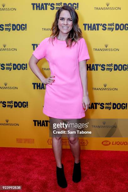 Michala Banas attends the Melbourne premiere of That's Not My Dog! on February 25, 2018 in Melbourne, Australia.