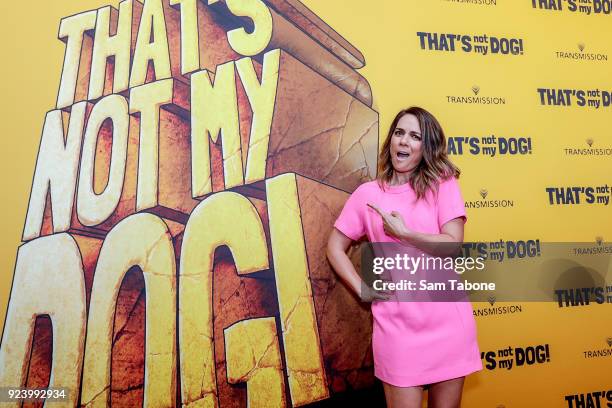 Michala Banas attends the Melbourne premiere of That's Not My Dog! on February 25, 2018 in Melbourne, Australia.