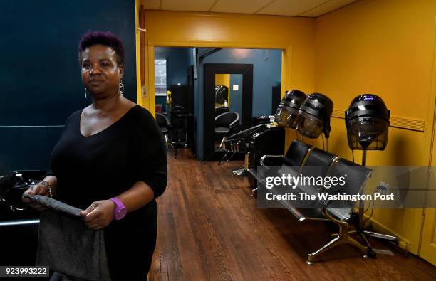 Susan Peterkin-Bishop is the owner of the Jaha Hair Studio in Silver Spring. The tracks for the Purple Line light rail project will go right past the...