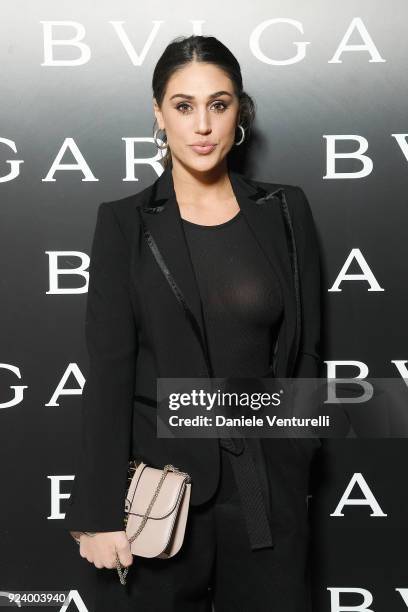 Cecilia Rodriguez attends Bulgari FW 2018 Dinner Party on February 23, 2018 in Milan, Italy.