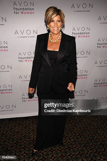 Personality Suze Orman walks the red carpet during the "Champions Who Change Women's Lives" celebration at Cipriani 42nd Street on October 27, 2009...