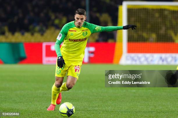 Andrei Girotto of Nantes during the Ligue 1 match between Nantes and Amiens SC at Stade de la Beaujoire on February 24, 2018 in Nantes, .