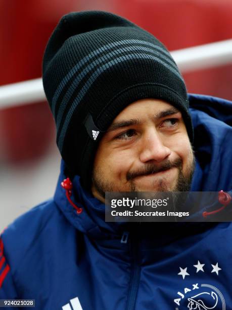 Amin Younes of Ajax during the Dutch Eredivisie match between Ajax v ADO Den Haag at the Johan Cruijff Arena on February 25, 2018 in Amsterdam...
