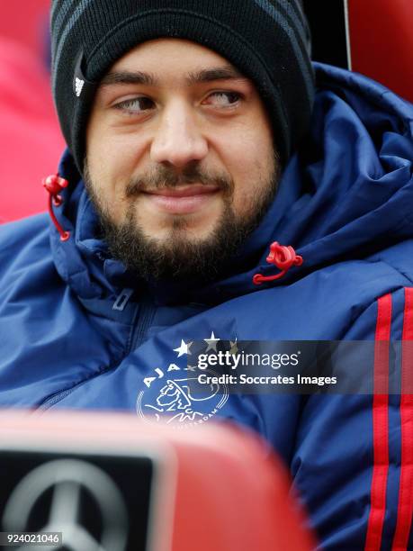 Amin Younes of Ajax during the Dutch Eredivisie match between Ajax v ADO Den Haag at the Johan Cruijff Arena on February 25, 2018 in Amsterdam...