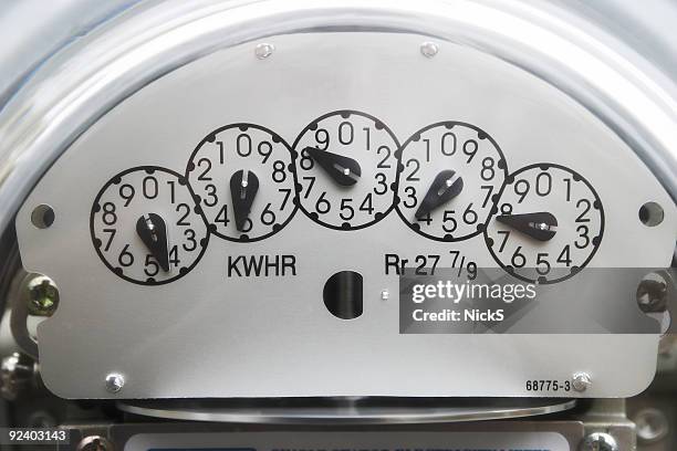 electric meter - cable bill stock pictures, royalty-free photos & images