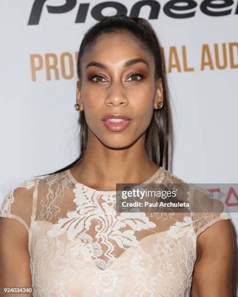 Model Amara Carey attends the "Gifting Your Spectrum" gala benefiting Autism Speaks on February 24, 2018 in Hollywood, California.