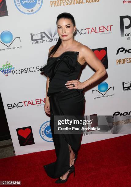 Fashion Designer Skye Drynan attends the "Gifting Your Spectrum" gala benefiting Autism Speaks on February 24, 2018 in Hollywood, California.