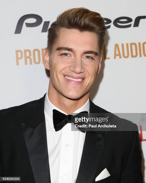 Actor Alex Sparrow attends the "Gifting Your Spectrum" gala benefiting Autism Speaks on February 24, 2018 in Hollywood, California.