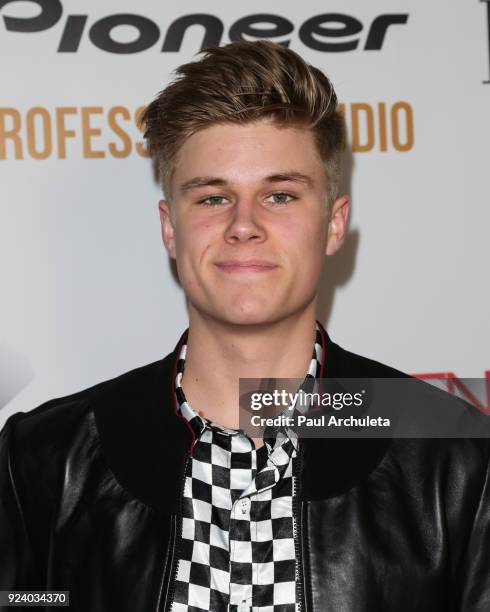 Actor Owen Joyner attends the "Gifting Your Spectrum" gala benefiting Autism Speaks on February 24, 2018 in Hollywood, California.