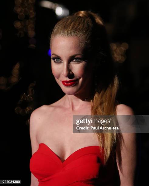 Model walks the runway at the "Gifting Your Spectrum" gala benefiting Autism Speaks on February 24, 2018 in Hollywood, California.