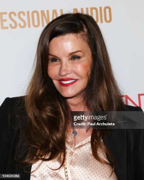 Formal Fashion Model Janice Dickinson attends the "Gifting Your Spectrum" gala benefiting Autism Speaks on February 24, 2018 in Hollywood, California.