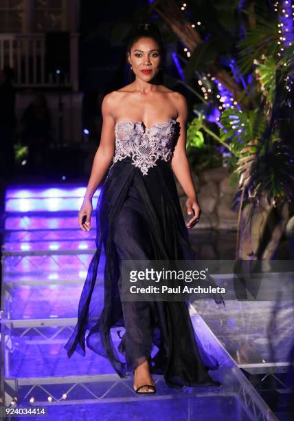 Actress Rachel Kylian walks the runway at the "Gifting Your Spectrum" gala benefiting Autism Speaks on February 24, 2018 in Hollywood, California.