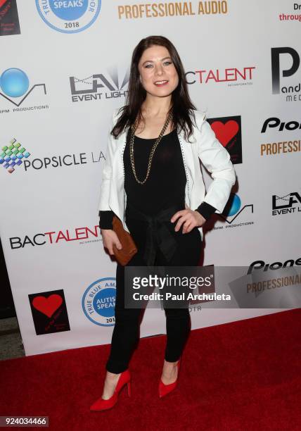 Actress Katt Balsan attends the "Gifting Your Spectrum" gala benefiting Autism Speaks on February 24, 2018 in Hollywood, California.