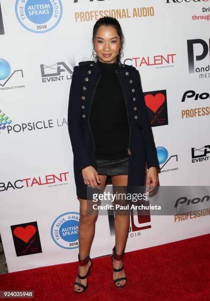 Actress Angelique Pereira attends the "Gifting Your Spectrum" gala benefiting Autism Speaks on February 24, 2018 in Hollywood, California.