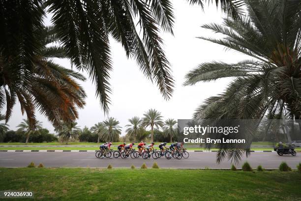 4th Abu Dhabi Tour 2018 / Stage 5 Nikolay Trusov of Rusia Black Intermediate Sprint Jersey / Matthias Brandle of Austria / Andre Greipel of Germany /...