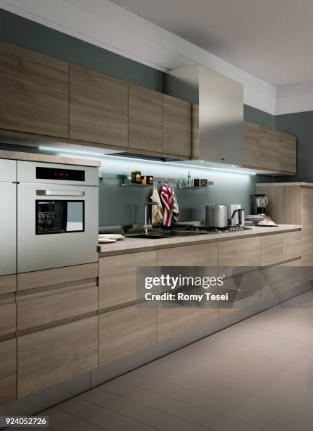 modern kitchen - porto san giorgio stock pictures, royalty-free photos & images