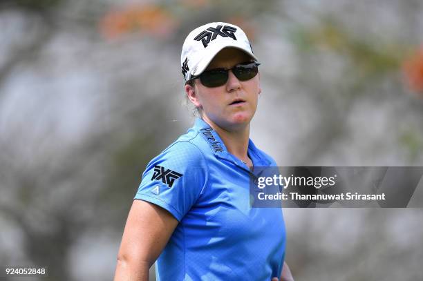 Austin Ernst of United States looks on during the Honda LPGA Thailand at Siam Country Club on February 25, 2018 in Chonburi, Thailand.