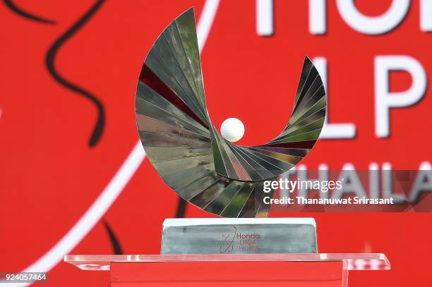 View of the trophy during the Honda LPGA Thailand at Siam Country Club on February 25, 2018 in Chonburi, Thailand.