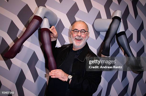 Star coiffeur Udo Walz attends the launch to the MJ-1 by Wolfgang Joop at Berliner Freiheit on October 27, 2009 in Berlin, Germany.