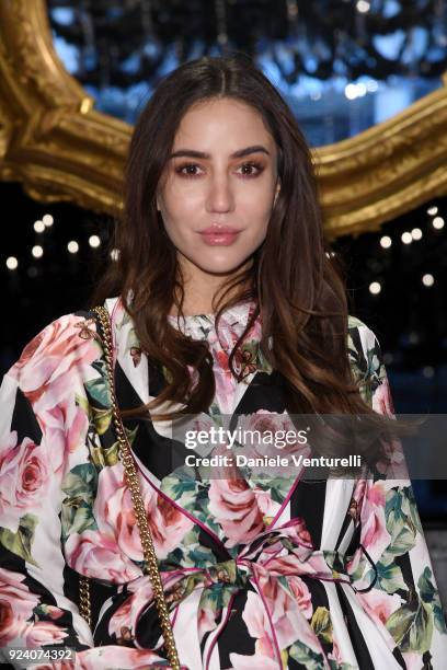 Tamara Kalinic attends the Dolce & Gabbana show during Milan Fashion Week Fall/Winter 2018/19 on February 25, 2018 in Milan, Italy.