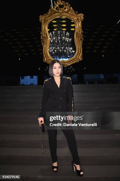 Natasha Lau attends the Dolce & Gabbana show during Milan Fashion Week Fall/Winter 2018/19 on February 25, 2018 in Milan, Italy.