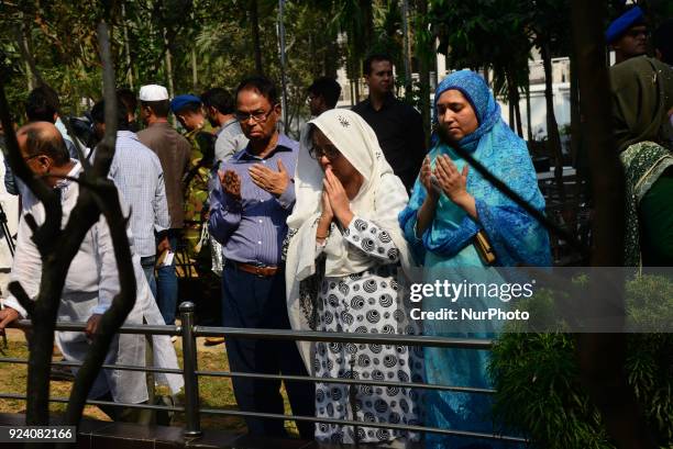 Members and families of the victims' say their prayers and lay flowers on the graves of their loved ones as the nation is observing the anniversary...