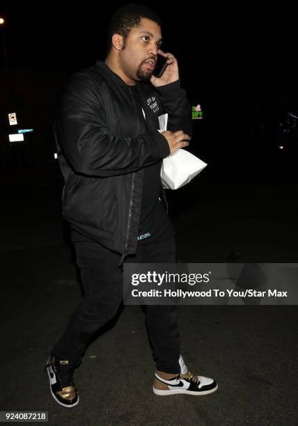 Shea Jackson is seen on February 24, 2018 in Los Angeles, California.