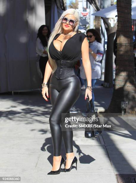 Sophia Vegas Wollwersheim is seen on February 24, 2018 in Los Angeles, California.