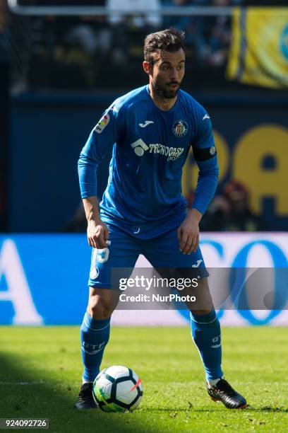 Molinero during the match between Villarreal CF against Getafe CF, week 25 of La Liga 2017/18 in Ceramica stadium, Villarreal, SPAIN. 25th February...