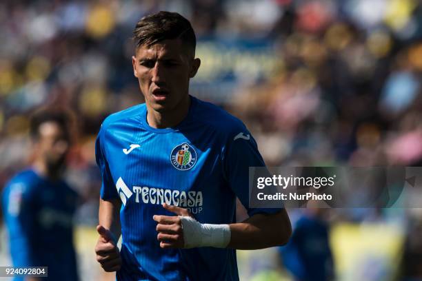 Fayal Fajr during the match between Villarreal CF against Getafe CF, week 25 of La Liga 2017/18 at Ceramica stadium, Villarreal, SPAIN. 25th February...