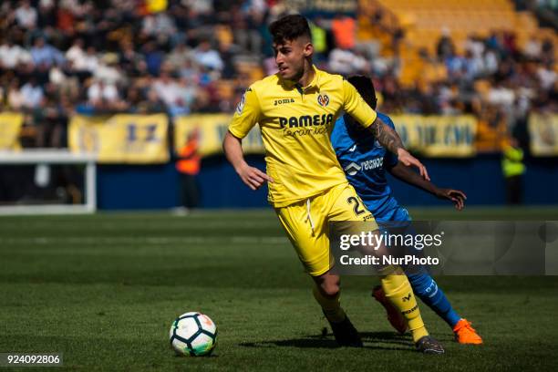 Daniel Raba during the match between Villarreal CF against Getafe CF, week 25 of La Liga 2017/18 in Ceramica stadium, Villarreal, SPAIN. 25th...