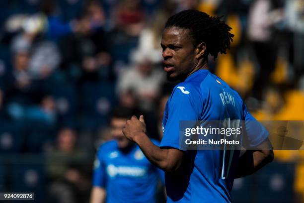 Loic Remy during the match between Villarreal CF against Getafe CF, week 25 of La Liga 2017/18 in Ceramica stadium, Villarreal, SPAIN. 25th February...