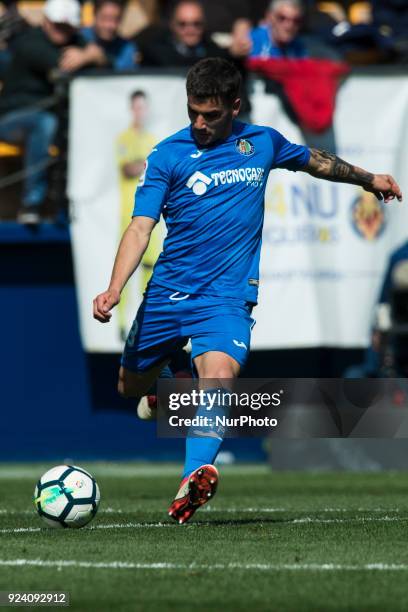 Mauro Arambarri during the match between Villarreal CF against Getafe CF, week 25 of La Liga 2017/18 in Ceramica stadium, Villarreal, SPAIN. 25th...