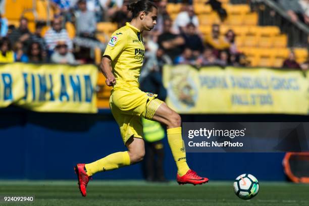 Enes Unal during the match between Villarreal CF against Getafe CF, week 25 of La Liga 2017/18 in Ceramica stadium, Villarreal, SPAIN. 25th February...