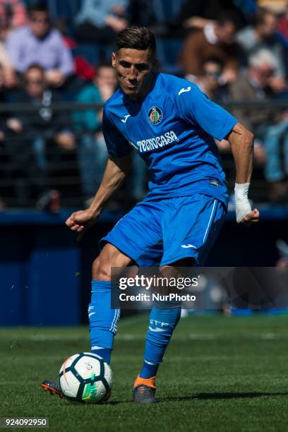 Fayal Fajr during the match between Villarreal CF against Getafe CF, week 25 of La Liga 2017/18 in Ceramica stadium, Villarreal, SPAIN. 25th February...