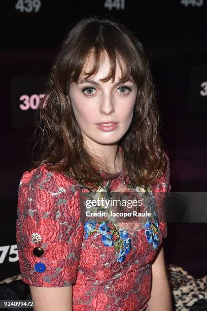 Alice Manners attends the Dolce & Gabbana show during Milan Fashion Week Fall/Winter 2018/19 on February 25, 2018 in Milan, Italy.