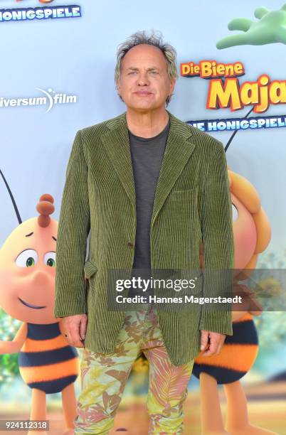 Uwe Ochsenknecht attends the premiere of 'Biene Maja - Die Honigspiele' at Mathaeser Filmpalast on February 25, 2018 in Munich, Germany.