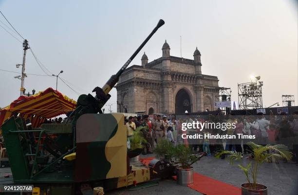 Special exhibition of Arms by Indian Army under "Know Your Army" organised during "Swatantrate Bhagwati" unique program to commemorate 52nd year of...