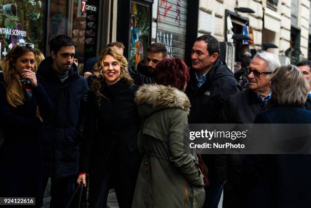 Marianna Madia attends the political event &quot;The ideas of a ruling left&quot; at Teatro Eliseo in Rome, Italy, February 25, 2018.