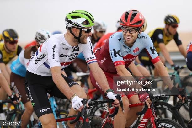 4th Abu Dhabi Tour 2018 / Stage 5 Stephen Cummings of Great Britain / Alex Dowsett of Great Britain / Al Ain - Jebel Hafeet 1025m / Abu Dhabi...