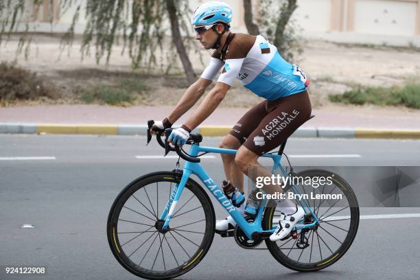 4th Abu Dhabi Tour 2018 / Stage 5 Matteo Montaguti of Italy / Al Ain - Jebel Hafeet 1025m / Abu Dhabi Airports Stage / Ride to Abu Dhabi /