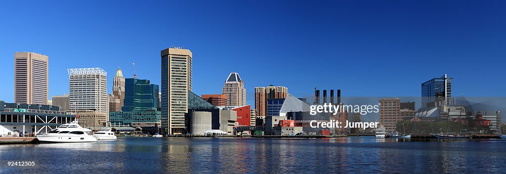 Panorama of Baltimore Skyline, Maryland