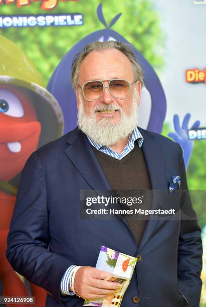 Friedrich Liechtenstein attends the premiere of 'Biene Maja - Die Honigspiele' at Mathaeser Filmpalast on February 25, 2018 in Munich, Germany.