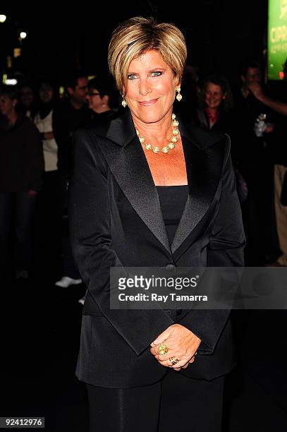 Television personality Suze Orman enters Cipriani 42nd Street on October 27, 2009 in New York City.